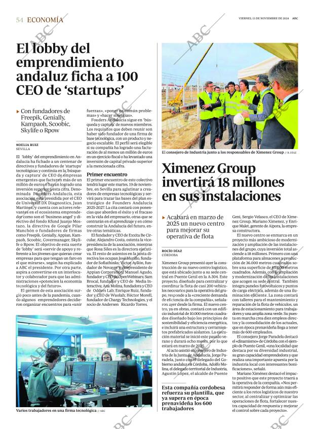ABC SEVILLA 15-11-2024 página 54