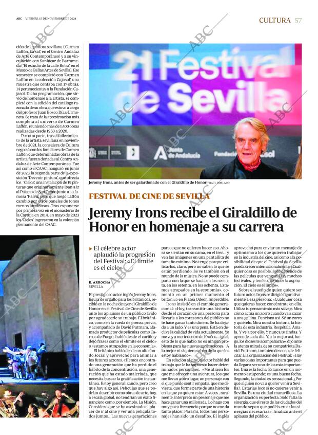 ABC SEVILLA 15-11-2024 página 57