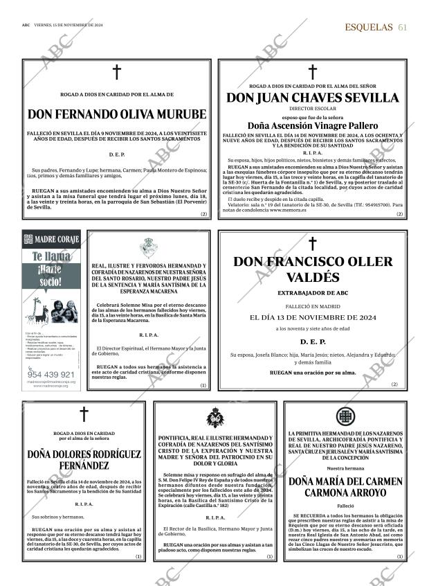 ABC SEVILLA 15-11-2024 página 61