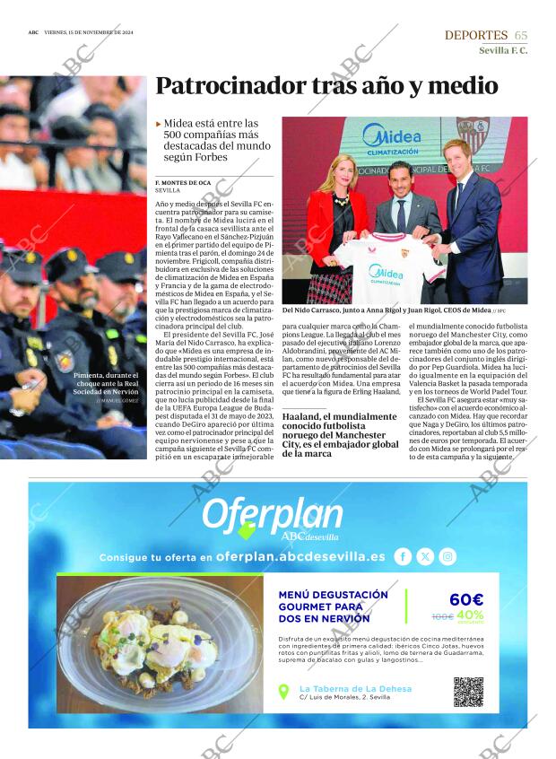 ABC SEVILLA 15-11-2024 página 65