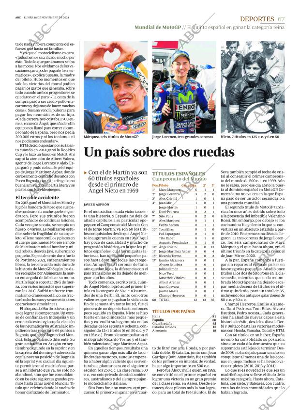 ABC SEVILLA 18-11-2024 página 67