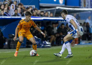 Partido de Liga disputado en el estadio de Butarque entre el Leganés y el Real...