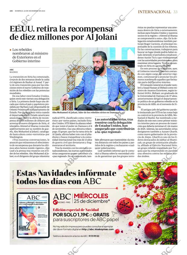 ABC MADRID 22-12-2024 página 33