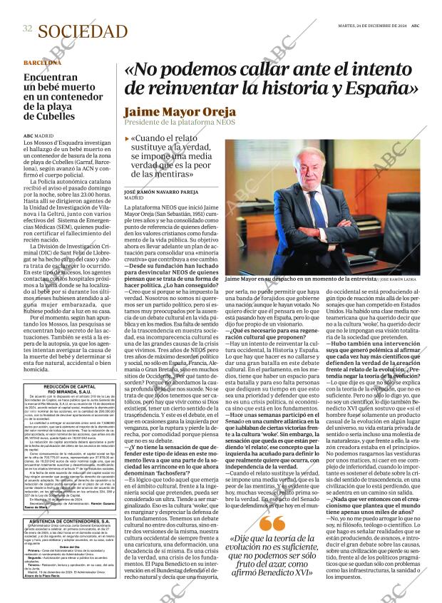 ABC MADRID 24-12-2024 página 32
