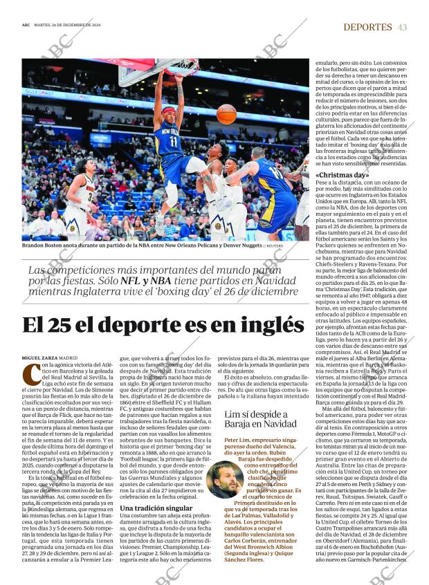 ABC MADRID 24-12-2024 página 43