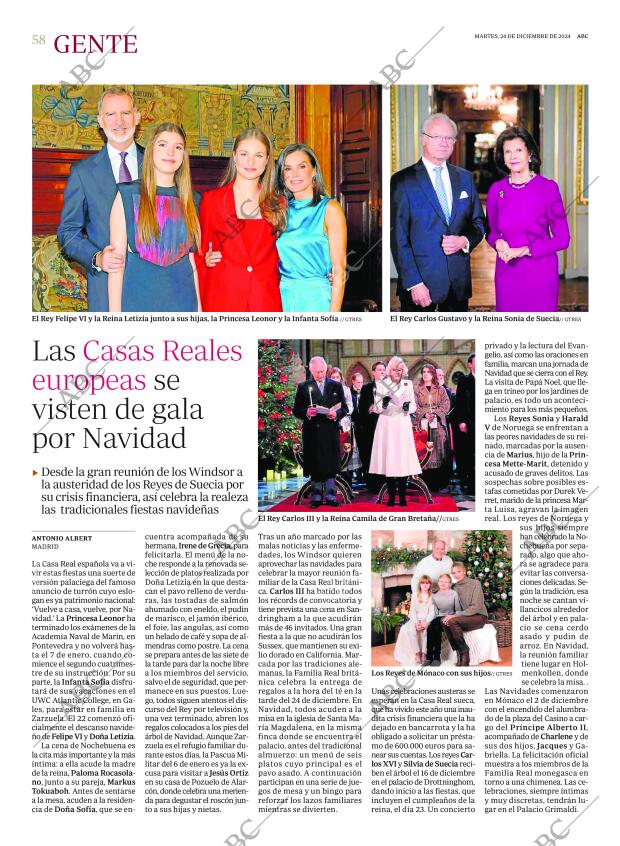 ABC MADRID 24-12-2024 página 58
