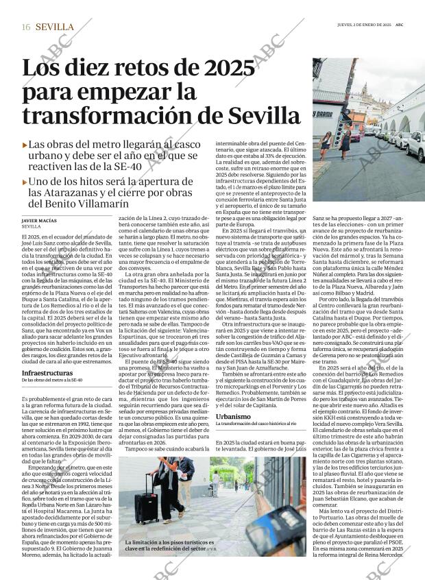 ABC SEVILLA 02-01-2025 página 16