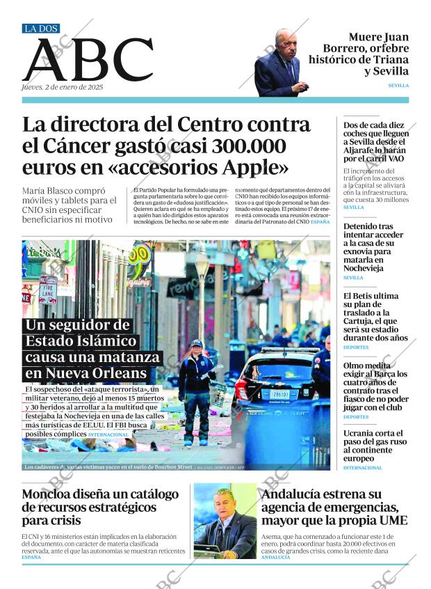 ABC SEVILLA 02-01-2025 página 2
