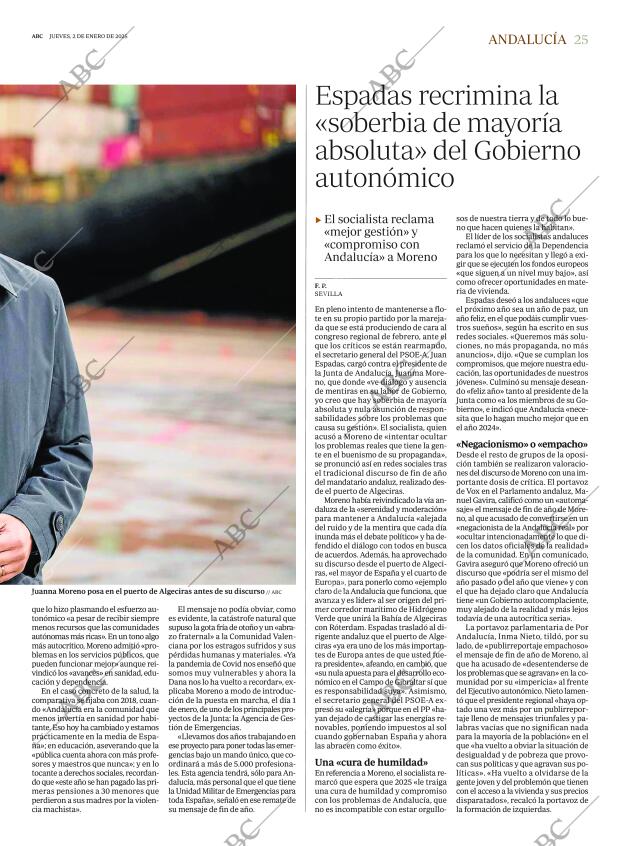 ABC SEVILLA 02-01-2025 página 25