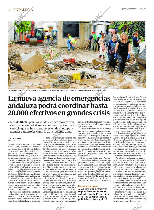 ABC SEVILLA 02-01-2025 página 26
