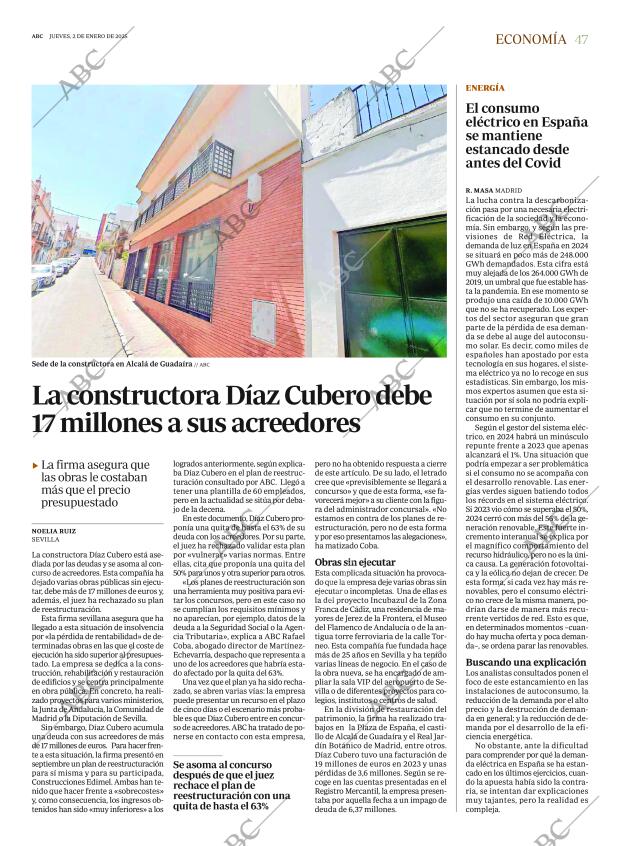 ABC SEVILLA 02-01-2025 página 47