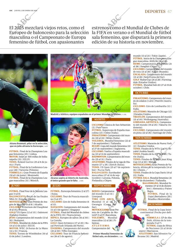 ABC SEVILLA 02-01-2025 página 67