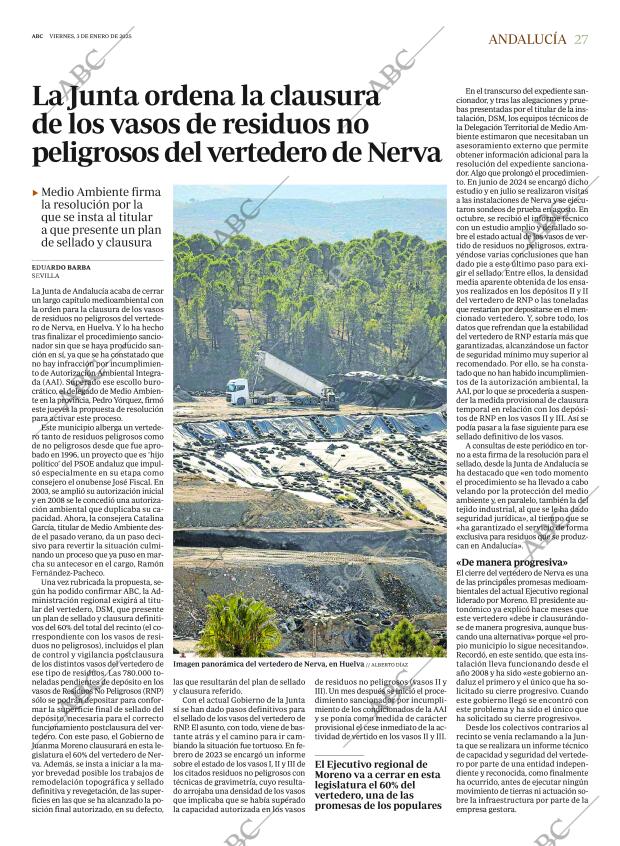 ABC SEVILLA 03-01-2025 página 27