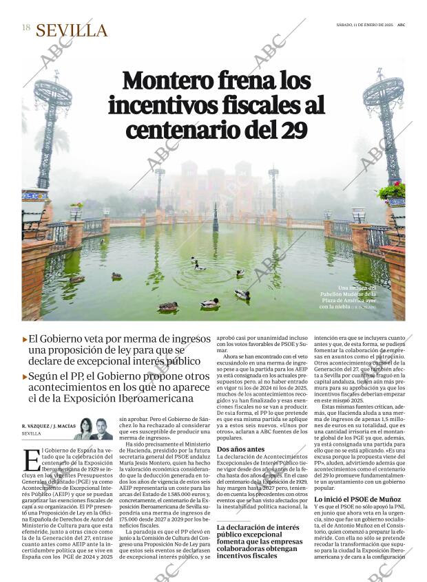 ABC SEVILLA 11-01-2025 página 18