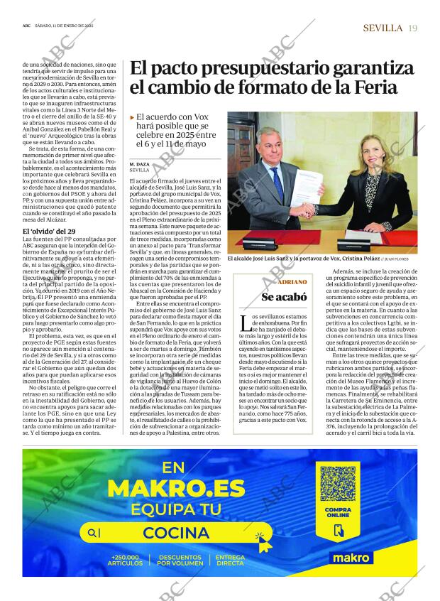 ABC SEVILLA 11-01-2025 página 19