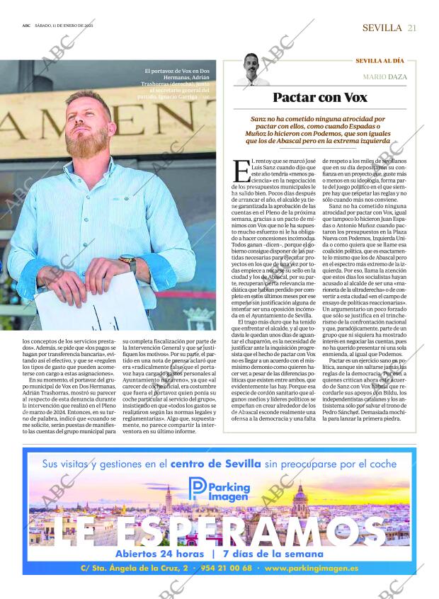 ABC SEVILLA 11-01-2025 página 21