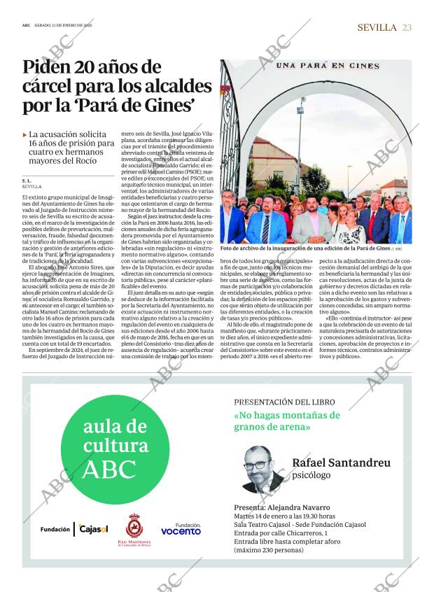 ABC SEVILLA 11-01-2025 página 23