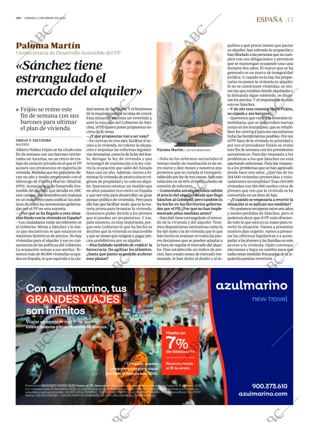 ABC SEVILLA 11-01-2025 página 43
