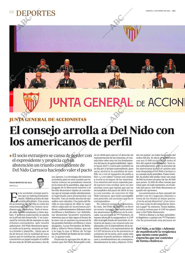ABC SEVILLA 11-01-2025 página 62