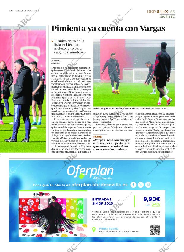 ABC SEVILLA 11-01-2025 página 65
