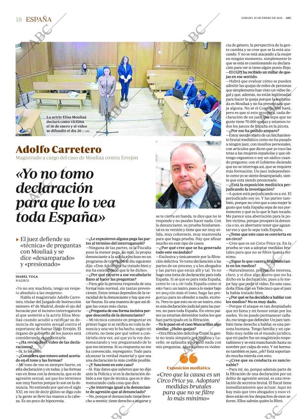 ABC MADRID 25-01-2025 página 18