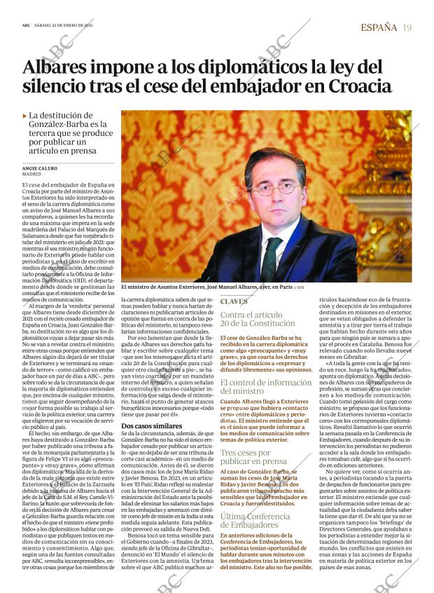 ABC MADRID 25-01-2025 página 19
