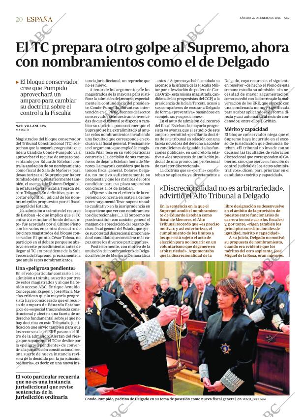 ABC MADRID 25-01-2025 página 20