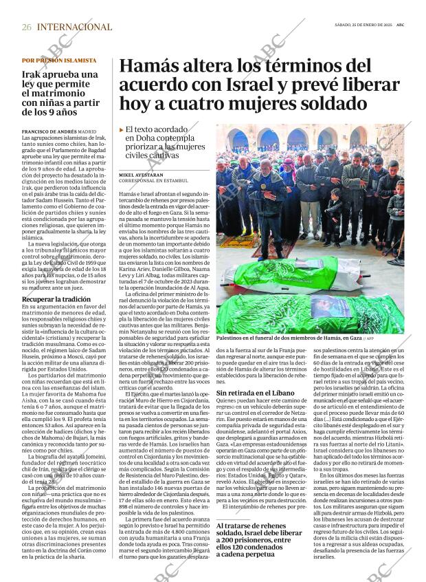 ABC MADRID 25-01-2025 página 26