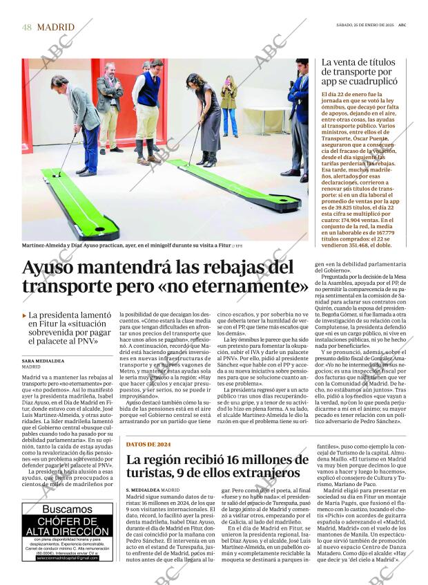 ABC MADRID 25-01-2025 página 48