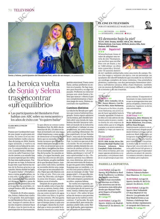 ABC MADRID 25-01-2025 página 70