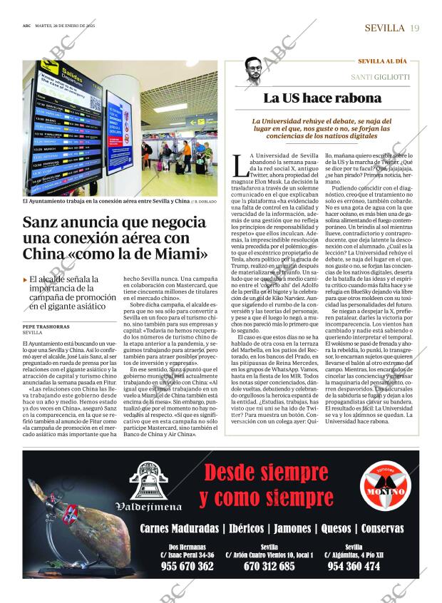 ABC SEVILLA 28-01-2025 página 19