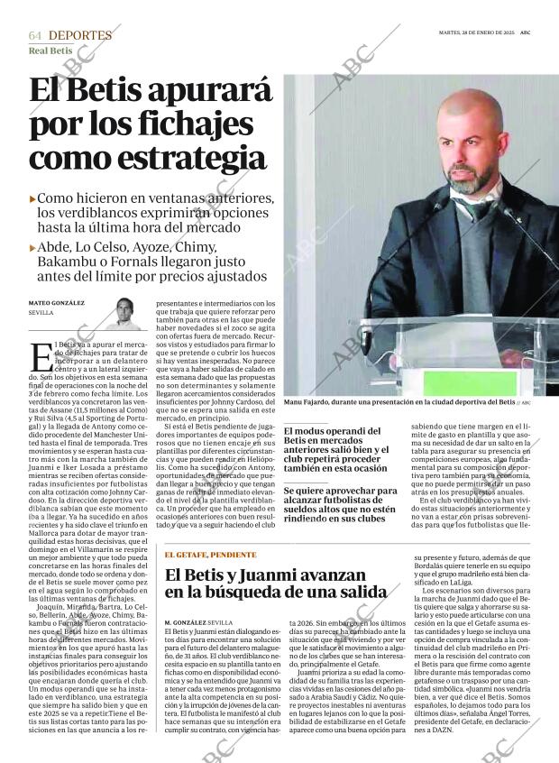ABC SEVILLA 28-01-2025 página 64