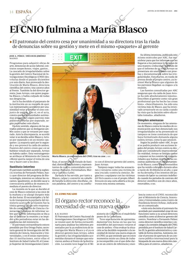 ABC MADRID 30-01-2025 página 14