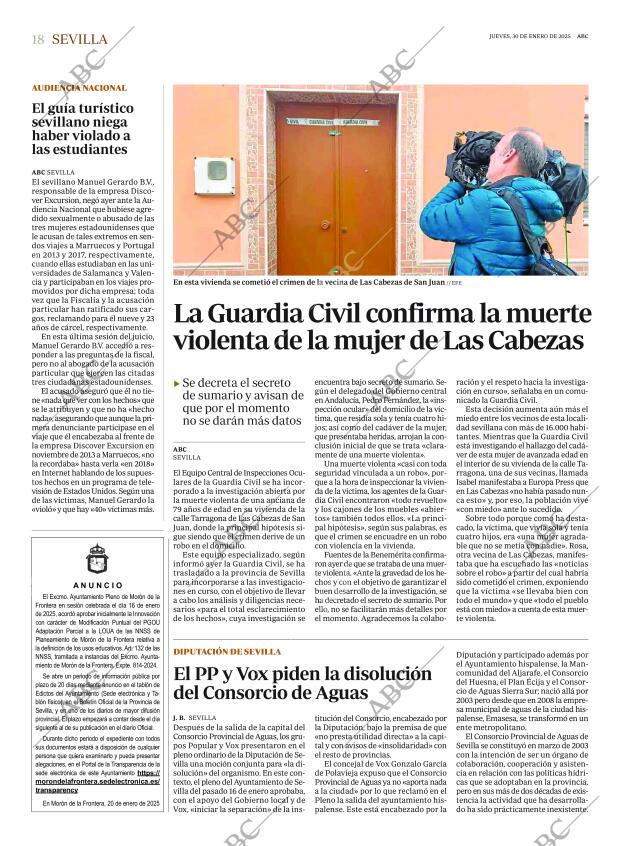 ABC SEVILLA 30-01-2025 página 18