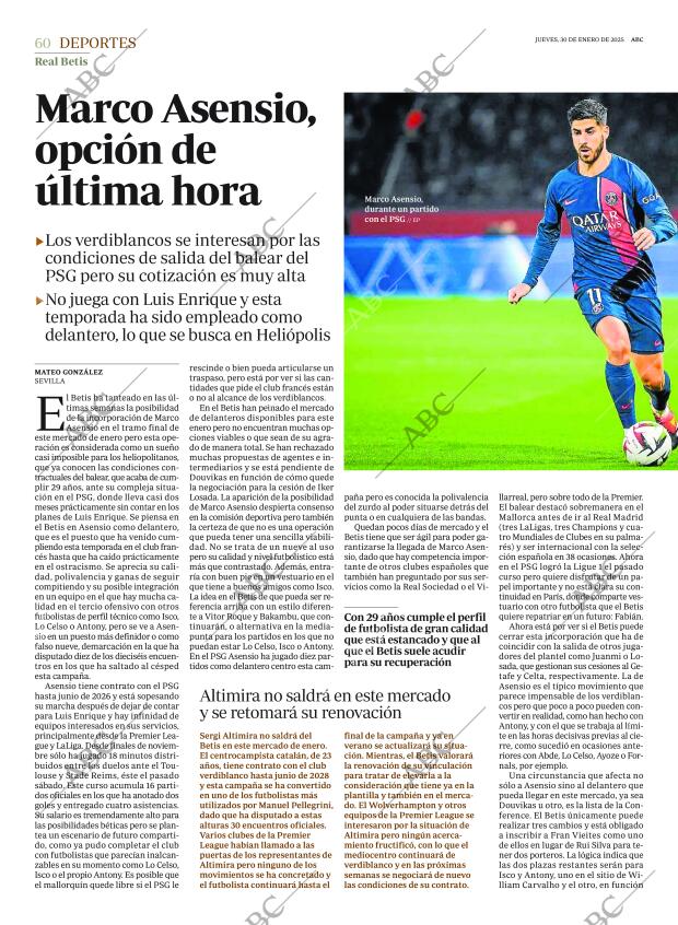 ABC SEVILLA 30-01-2025 página 60