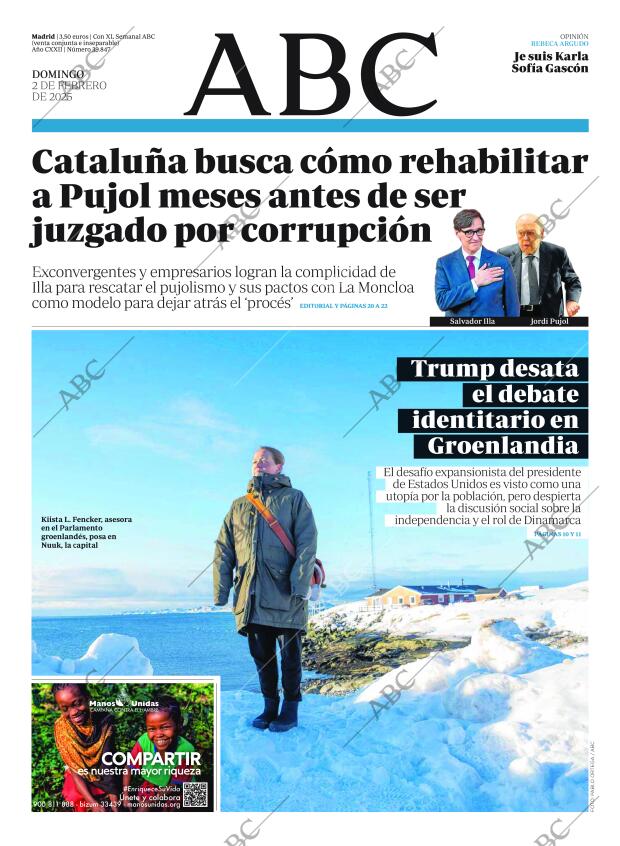 ABC MADRID 02-02-2025 página 1