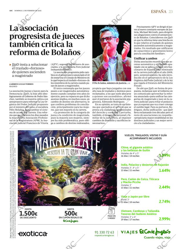 ABC MADRID 02-02-2025 página 23