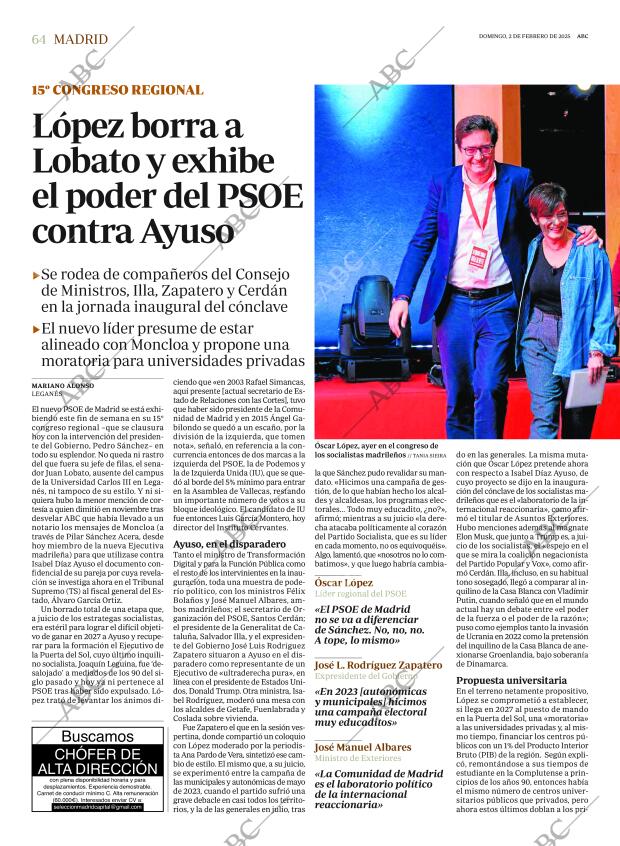 ABC MADRID 02-02-2025 página 64