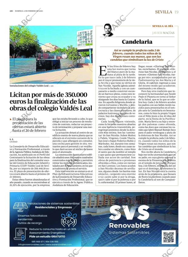 ABC SEVILLA 02-02-2025 página 19