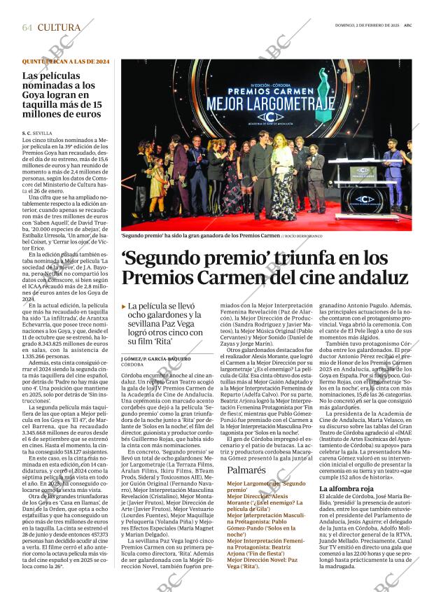 ABC SEVILLA 02-02-2025 página 64