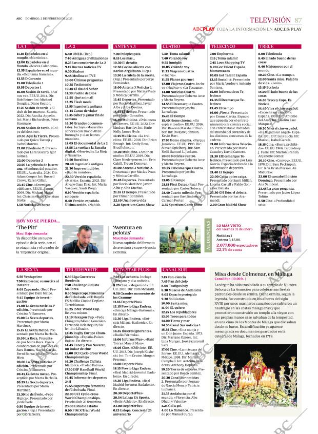 ABC SEVILLA 02-02-2025 página 87