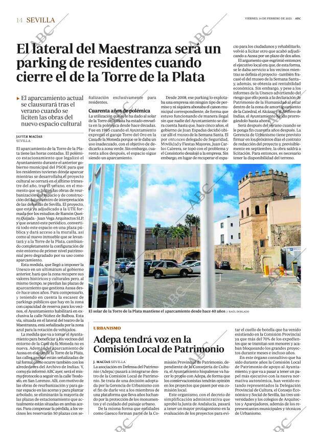 ABC SEVILLA 14-02-2025 página 14