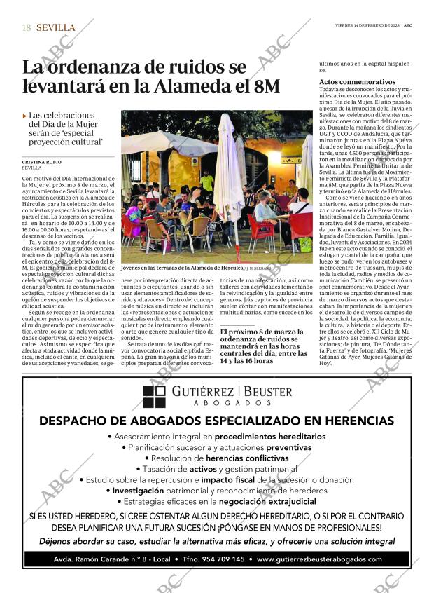 ABC SEVILLA 14-02-2025 página 18