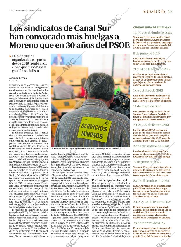 ABC SEVILLA 14-02-2025 página 29