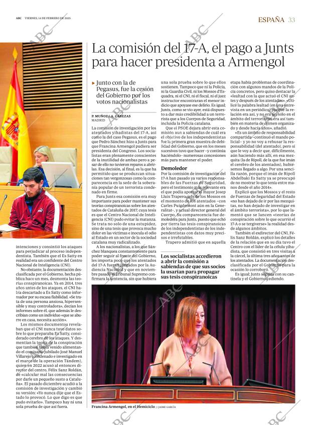 ABC SEVILLA 14-02-2025 página 33