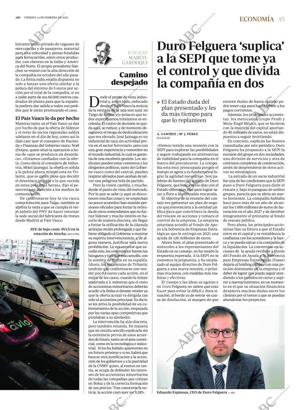 ABC SEVILLA 14-02-2025 página 45