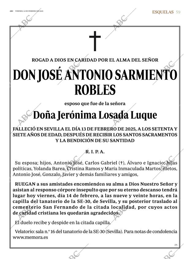 ABC SEVILLA 14-02-2025 página 59