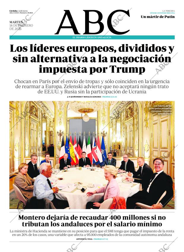 ABC CORDOBA 18-02-2025 página 1