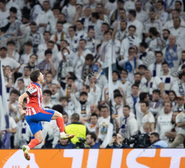 En la imagen, Julián Álvarez celebra el gol del empate