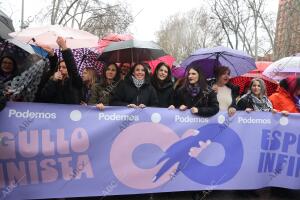 Manifestación con motivo del 8 M, Día Internacional de la Mujer